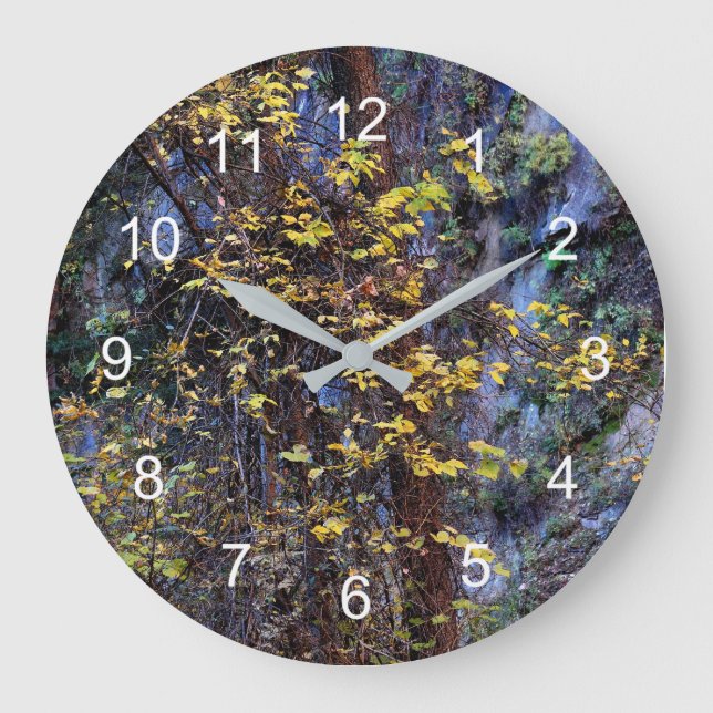 Golden foliage large clock (Front)