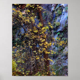 Golden foliage poster
