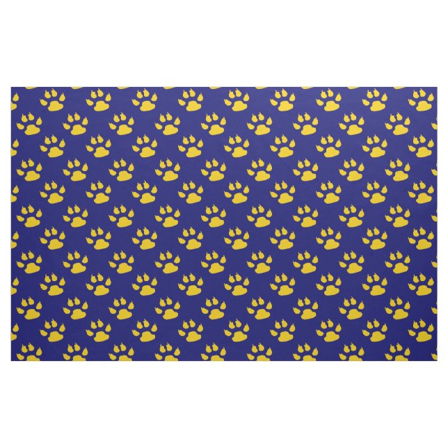Golden Footprint Claw Paw Fabric (Yard)