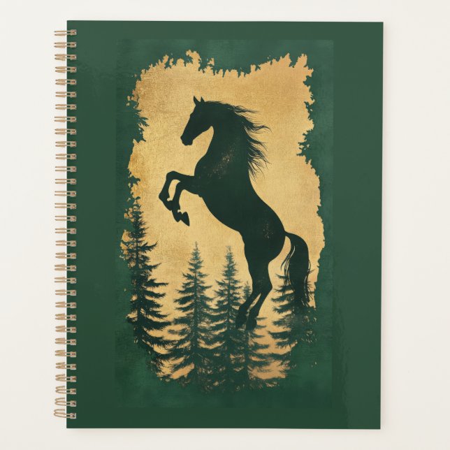 Golden Forest Horse Planner Year of the Horse 2026 (Front)