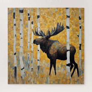 Golden Forest Moose Puzzle