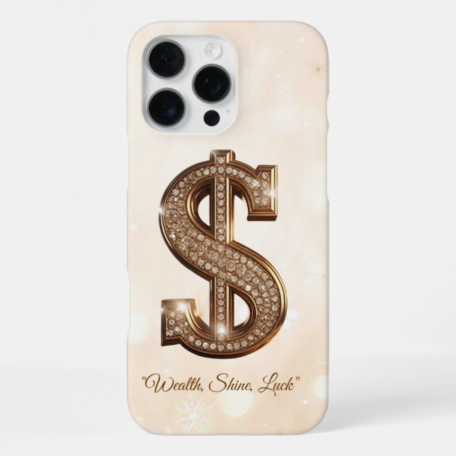 "Golden Fortune Charm" iPhone Case (Back)