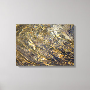 Golden Fountain Water 2 Canvas Print