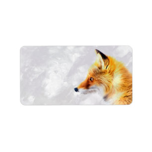 Golden fox Return Address Label