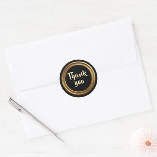 Golden Frame - Circle Shape 1 Classic Round Sticker