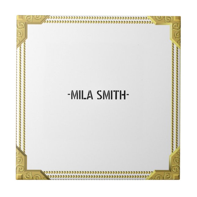 Golden frame elegant tile (Front)