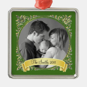 Golden Frame Metal Tree Decoration