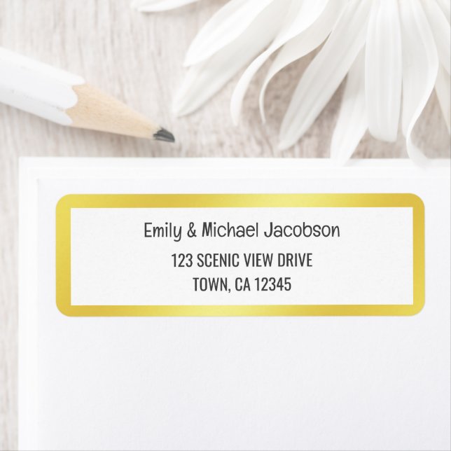 Golden Frame Modern Elegant Glamourous Gold Chic (Insitu)