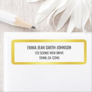 Golden Frame Modern Elegant Glamourous Gold Chic