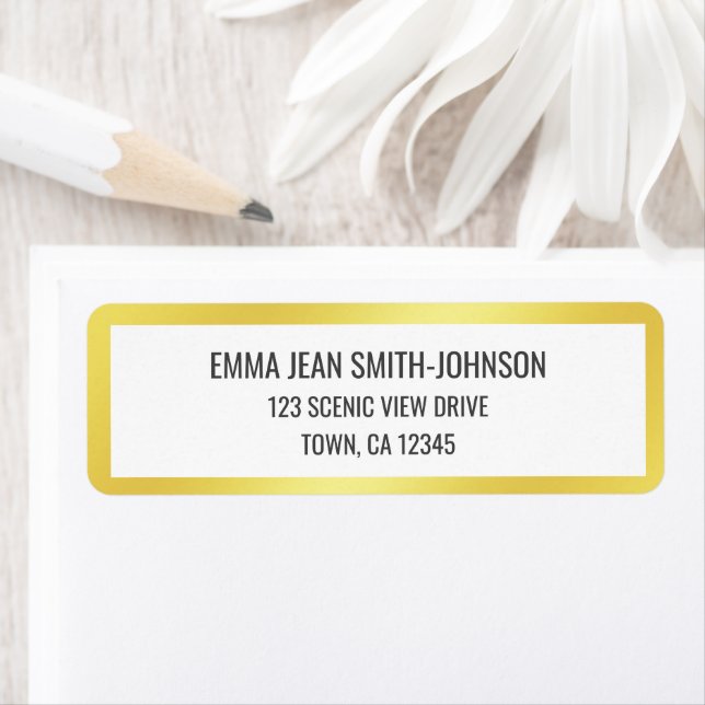 Golden Frame Modern Elegant Glamourous Gold Chic (Insitu)