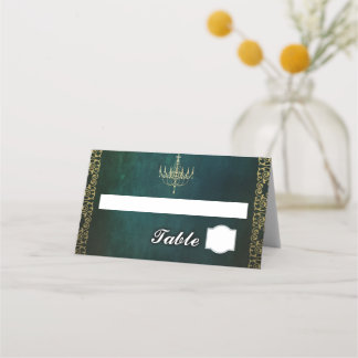 Golden frame vintage place card