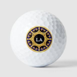 Golden Frame with Ornate Details Golf Balls