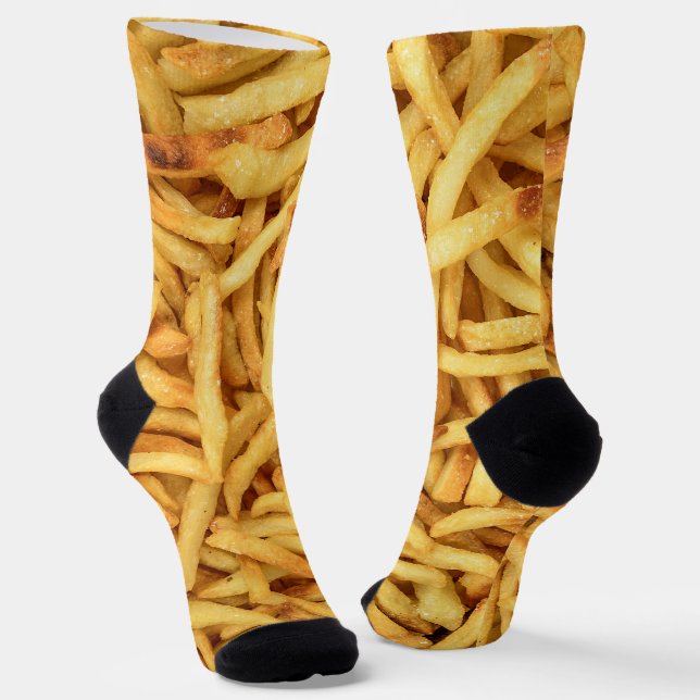 Golden French Fries Socks (Angled)
