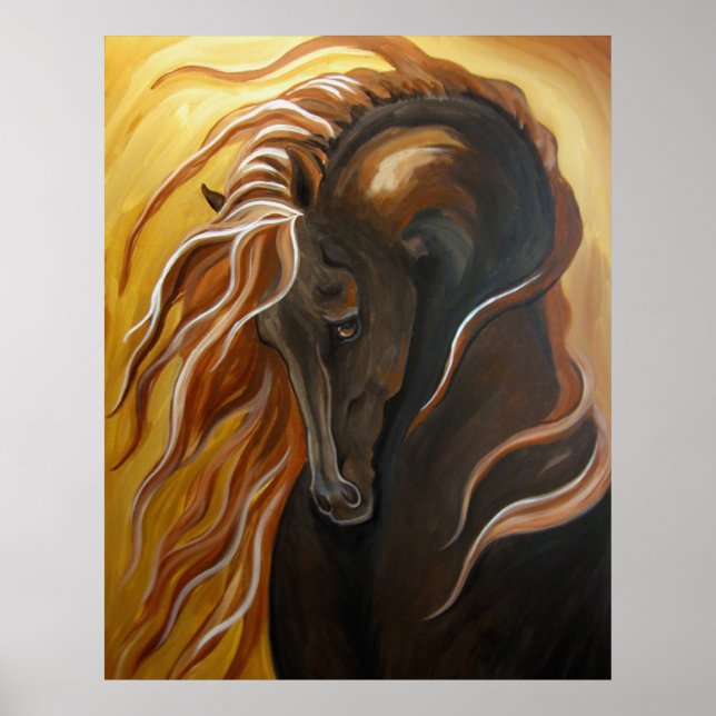 Golden Friesian Poster (Front)