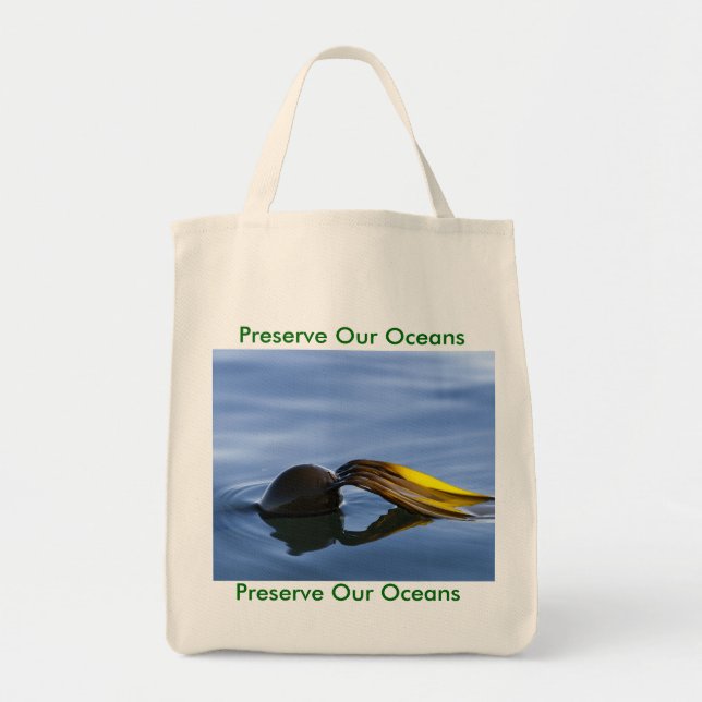 Golden Fronds, Preserve the Oceans Tote Bag (Front)