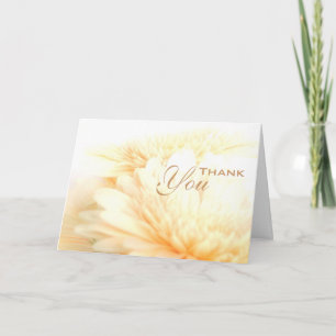Golden Funeral Sympathy Thank You Card