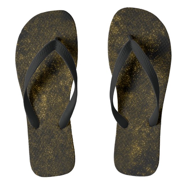 Golden Galaxy Flip Flops (Footbed)