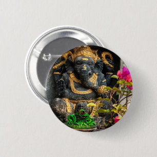Golden Ganesha & Balinese Offerings Badge