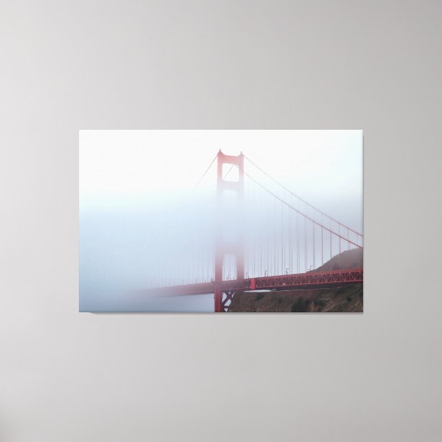 Golden Gate and Fog Canvas Print (Front)