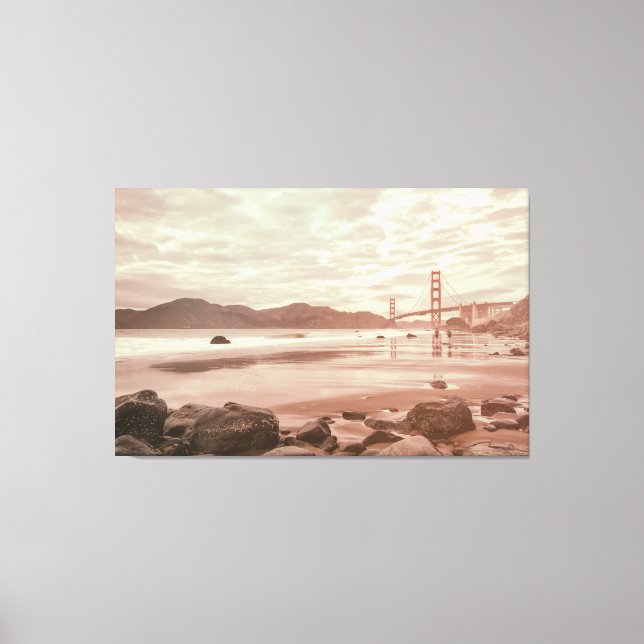 Golden Gate at Marshall Beach Canvas Print (Front)