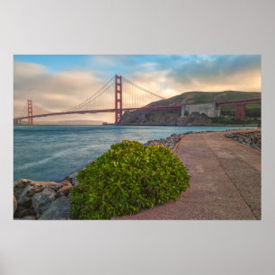 Golden Gate at Sunset Poster
