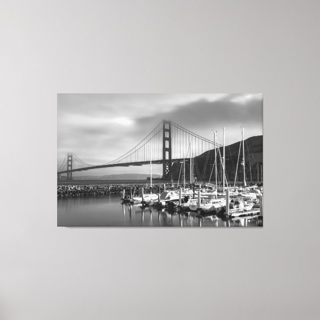 Golden Gate at the Marina  Canvas Print (Front)