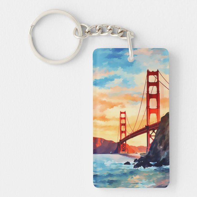 Golden Gate Bridge #8 Key Ring (Front)