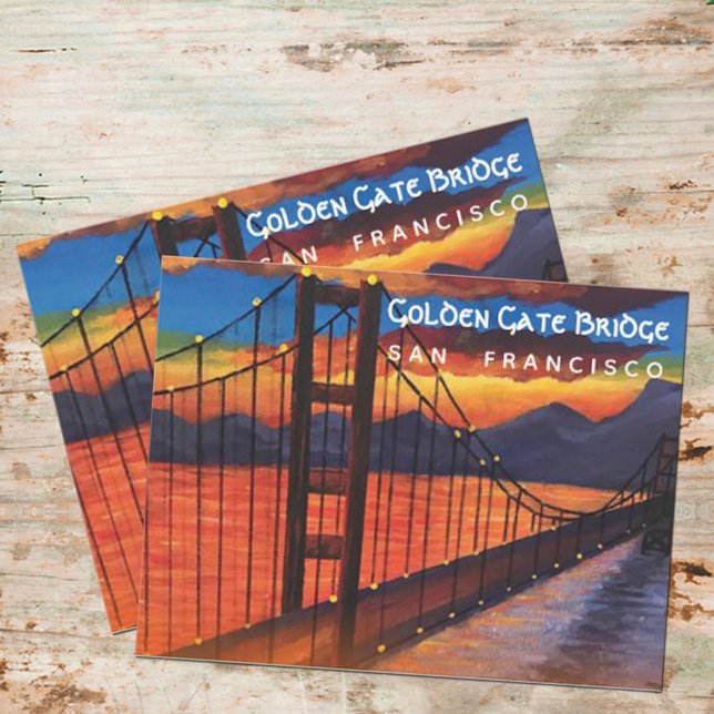 Golden Gate Bridge | Acrylic Painting | Postcard (Creator Uploaded)