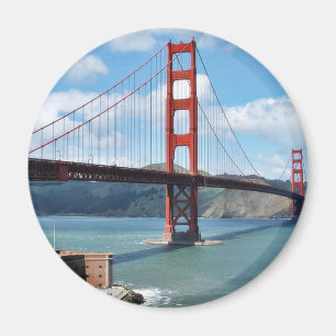 Golden Gate Bridge And Fort Point In San Francisco Magnet