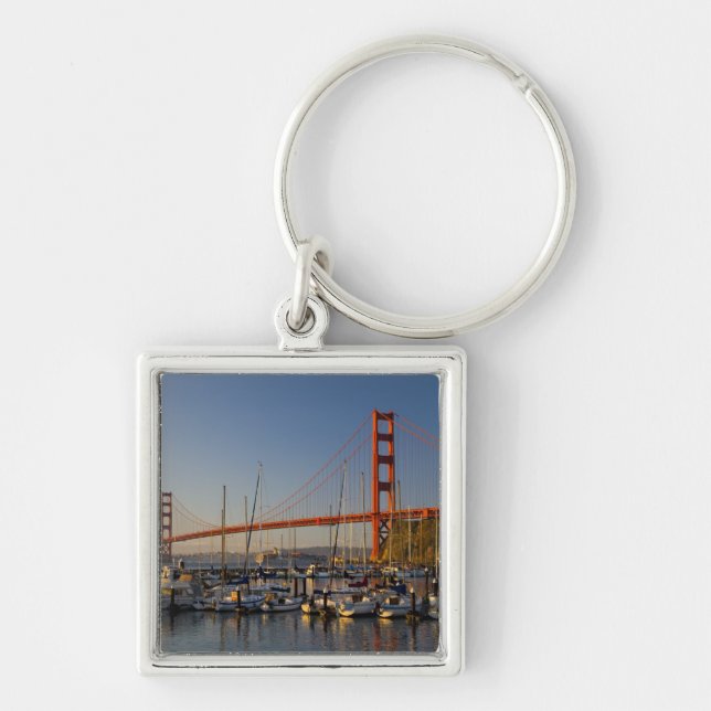 Golden Gate Bridge and San Francisco 2 Key Ring (Front)