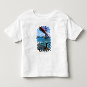 Golden Gate bridge and San Francisco Bay Toddler T-Shirt