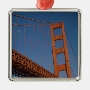 Golden Gate Bridge as viewed from Fort Point Metal Tree Decoration