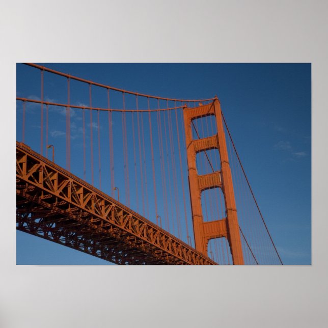 Golden Gate Bridge as viewed from Fort Point Poster (Front)