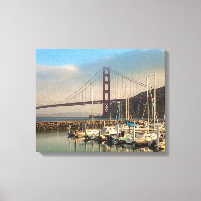 Golden Gate Bridge at Marina Canvas Print (Front)