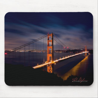 Golden Gate Bridge at Night Mouse Mat
