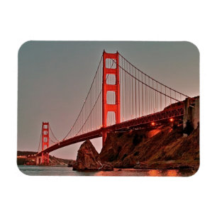 Golden Gate Bridge at Sun Down Magnet