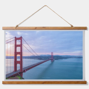Golden Gate Bridge at Sunrise Hanging Tapestry