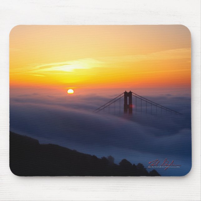 Golden Gate Bridge at Sunrise Mouse Mat (Front)