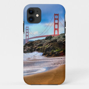 Golden Gate Bridge at sunset iPhone 11 Case