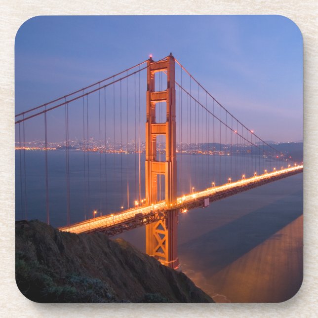 Golden Gate Bridge at Sunset Coaster (Front)