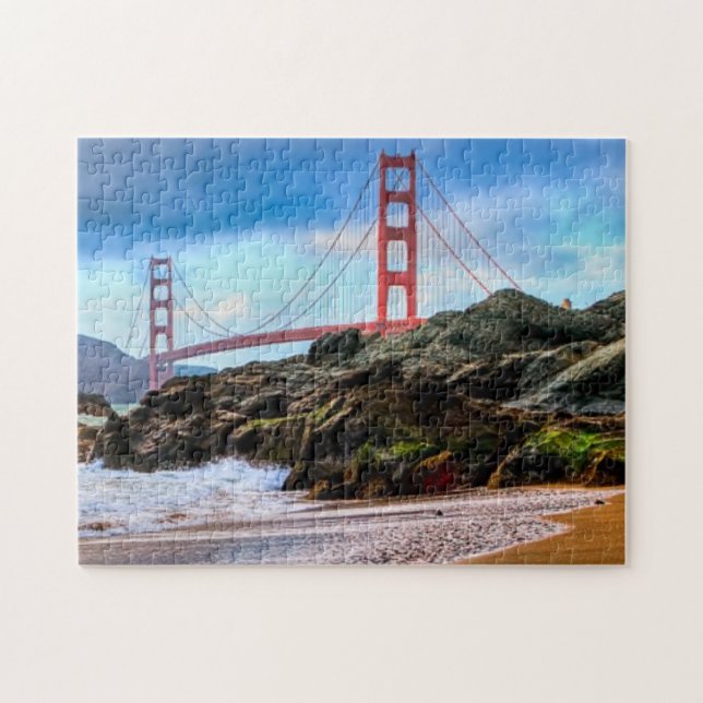 Golden Gate Bridge at sunset Jigsaw Puzzle (Horizontal)