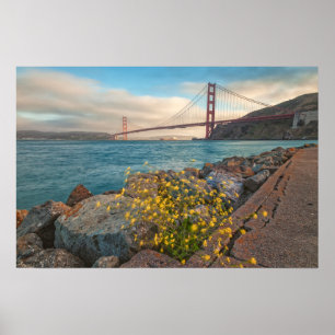 Golden Gate Bridge at Sunset Poster