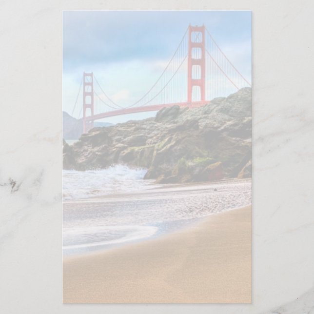 Golden Gate Bridge at sunset Stationery (Front)