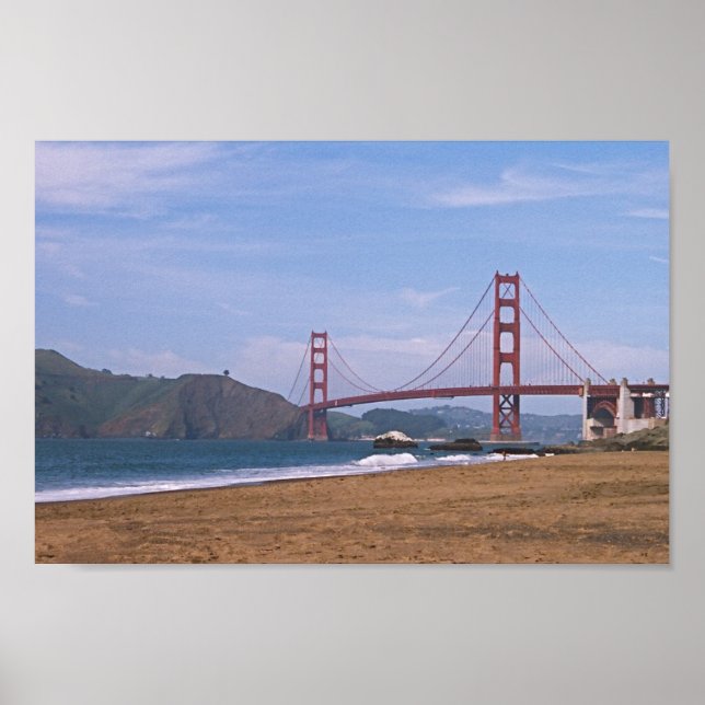Golden Gate Bridge - Baker's Beach Poster (Front)