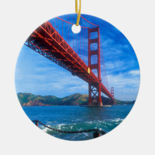 Golden Gate Bridge, California Ceramic Tree Decoration