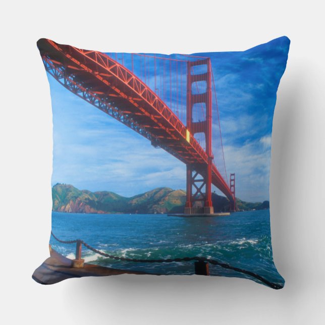 Golden Gate Bridge, California Cushion (Front)