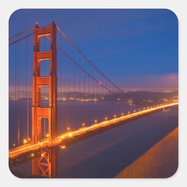 Golden Gate Bridge, California Square Sticker (Front)