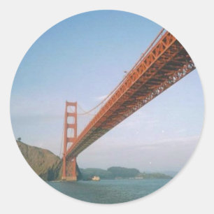 Golden Gate Bridge Classic Round Sticker
