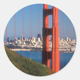 Golden Gate Bridge Classic Round Sticker