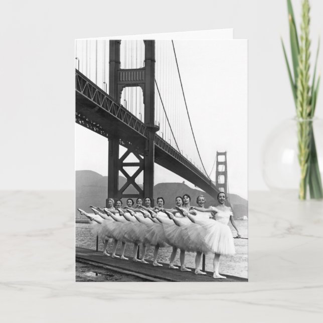 Golden Gate Bridge Dancers Card (Front)